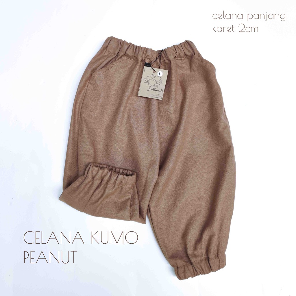 KUMO PANTS - Hanya Celana Katun Linen Joger Panjang Anak Unisex