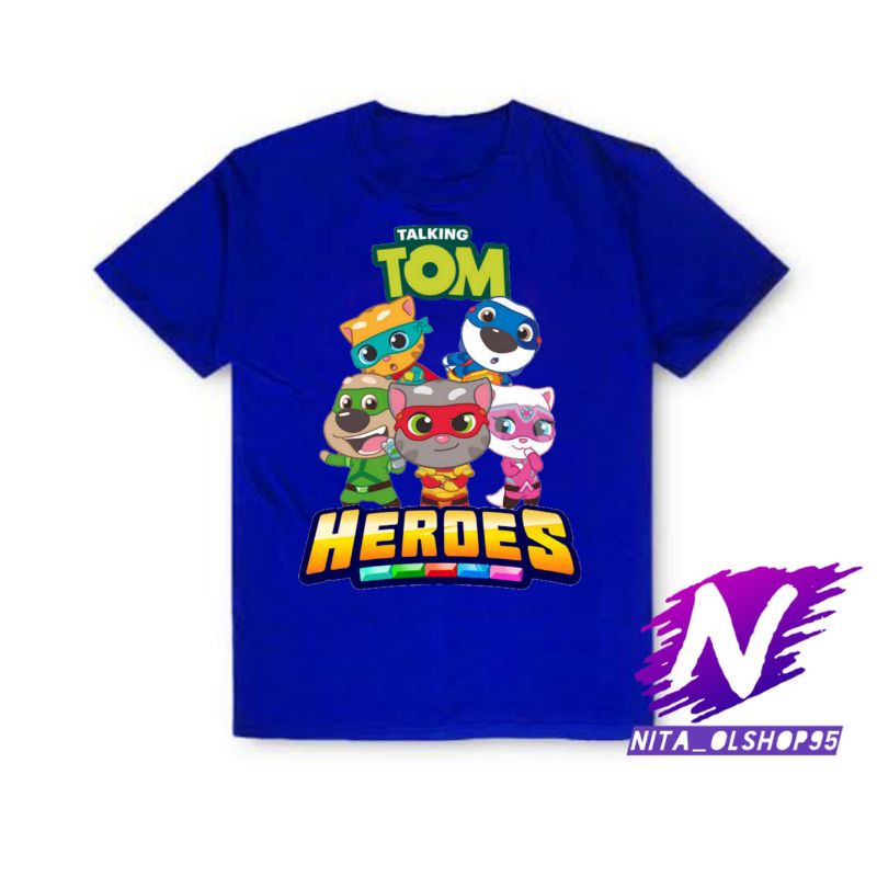 talking tom friends kaos anak my talking tom friends game heroes baju kucing tom and friends