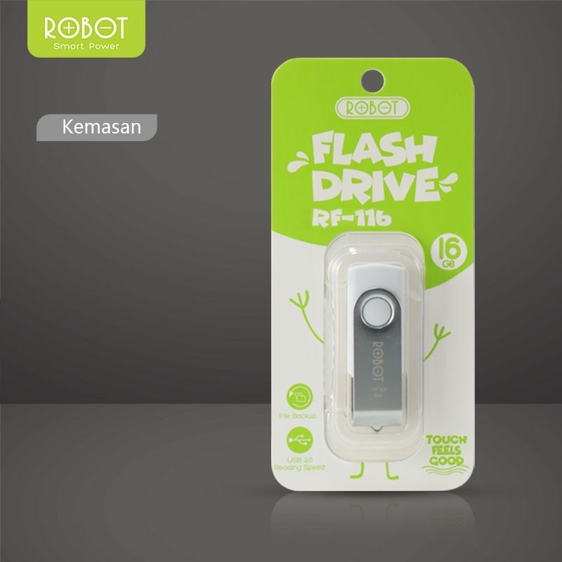 GROSIR FLASHDISK ROBOT 16GB ORIGINAL USB2.0 HIGH SPEED DATA TRAVELLER