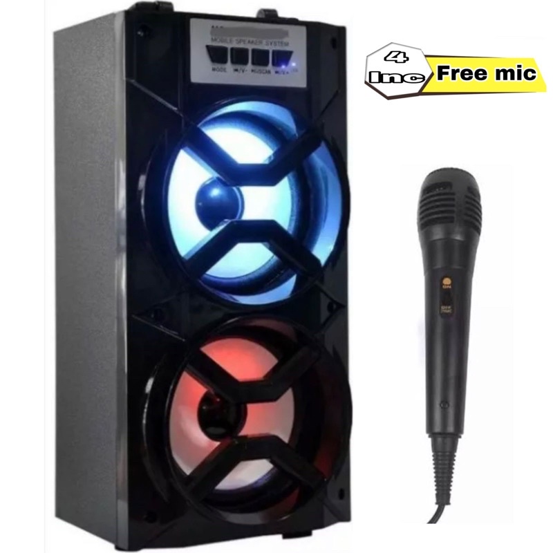 [COD]√ Speaker bluetooth karaoke NIXNOX 801/802 FREE MIC