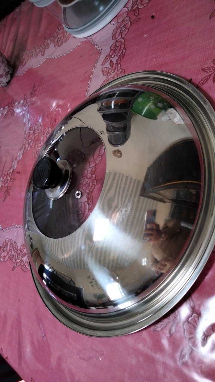 Tutup Panci Wajan Penutup Kuali Pentol Knop Handle Penggorengan Wok Pan Stainless Steel Anti Panas