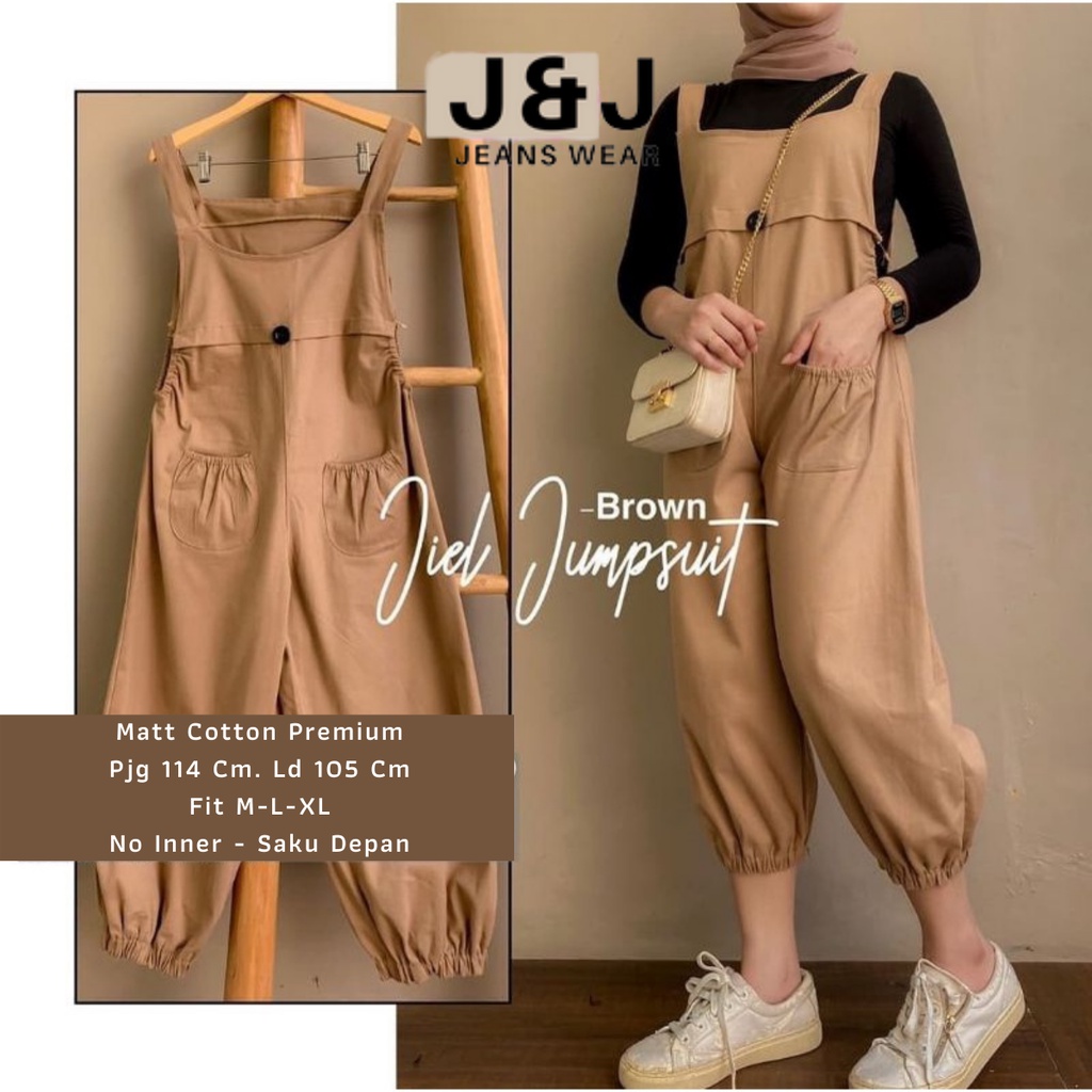 Jiell Jumpsuit Cotton Premium / Overall Wanita Terbaru