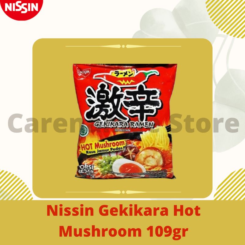 Jual Nissin Gekikara Hot Mushroom 109gr Shopee Indonesia