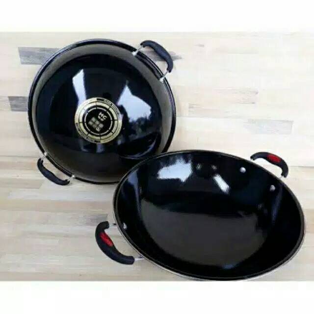 TERBARU WAJAN ENAMEL/ wajan anti gores / wajan anti karat / wajan anti lengket / penggorengan