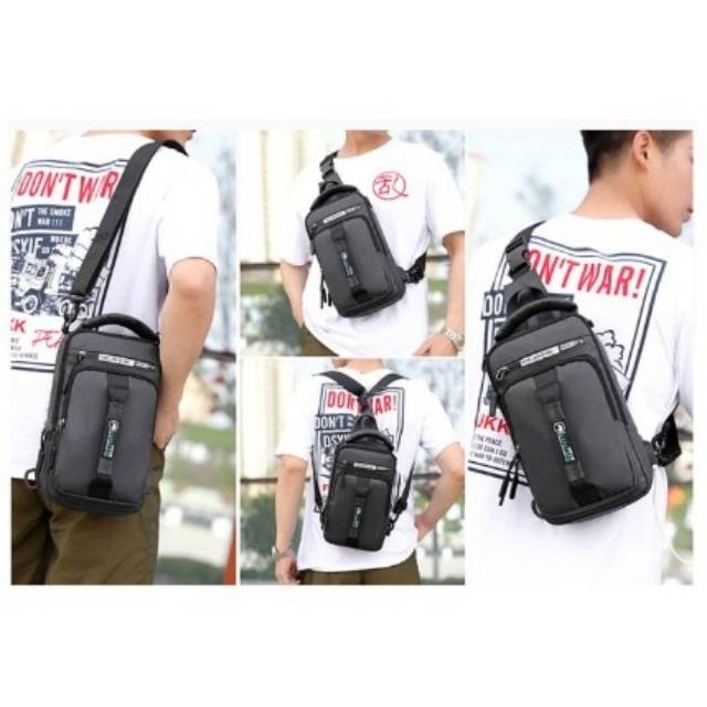 Tas Selempang Waistbag Keren / Tas Selempang Pria &quot;JINPAIDI&quot; / Sling Bag/ TAS MULTIFUNGSI TAS RANSEL