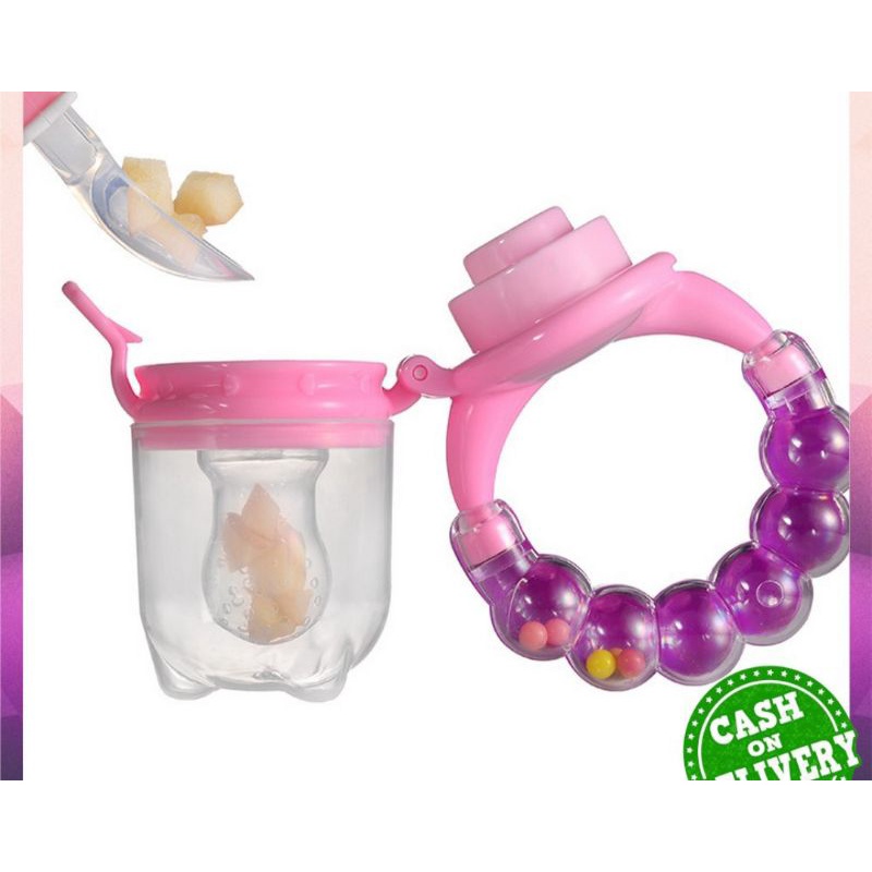 EMPENG MAKANAN BUAH BAYI RATTLE/EMPENG BUAH BAYI / EMPENG RATTLE/ BABY FRUIT FOOD FEEDER / FRUIT FEEDER