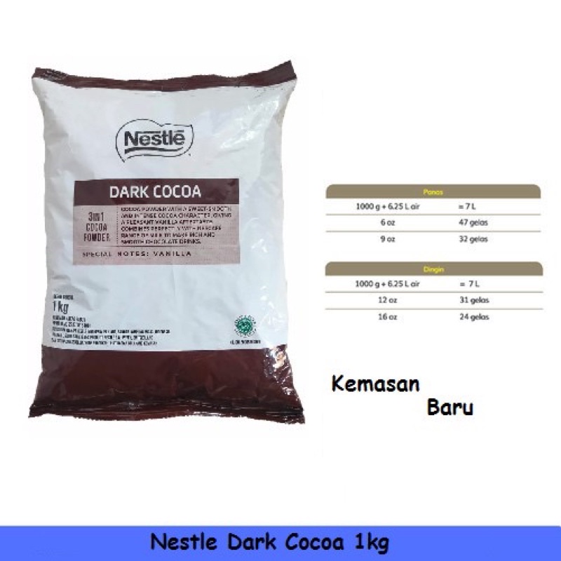 

Nestle Dark Cocoa 1kg Dark Coklat Nestle