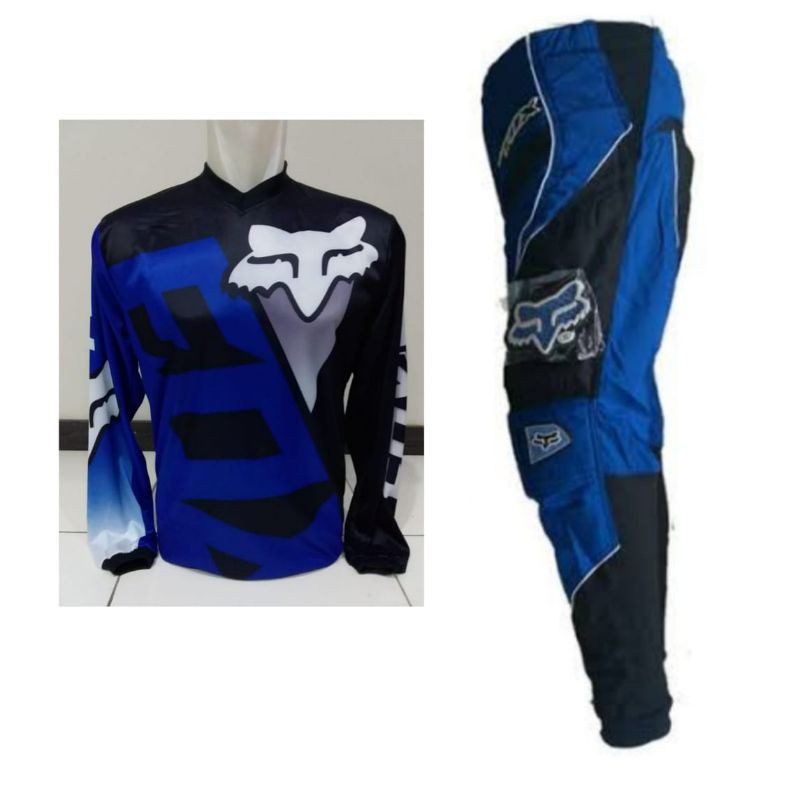 Baju Trail Motorcross Blue