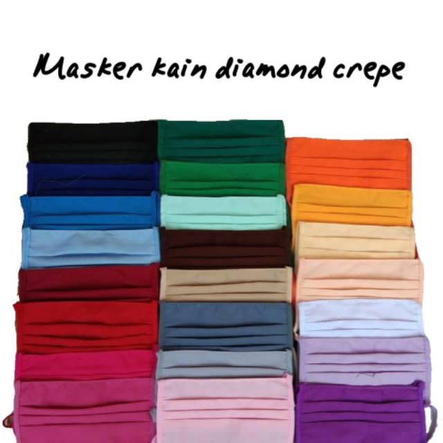 Masker Kain Diamond Crepe Shopee Indonesia