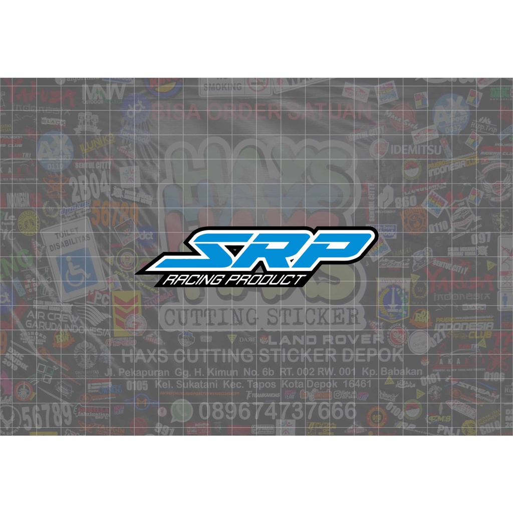 Cutting Sticker SRP Racing Product Ukuran 10 Cm
