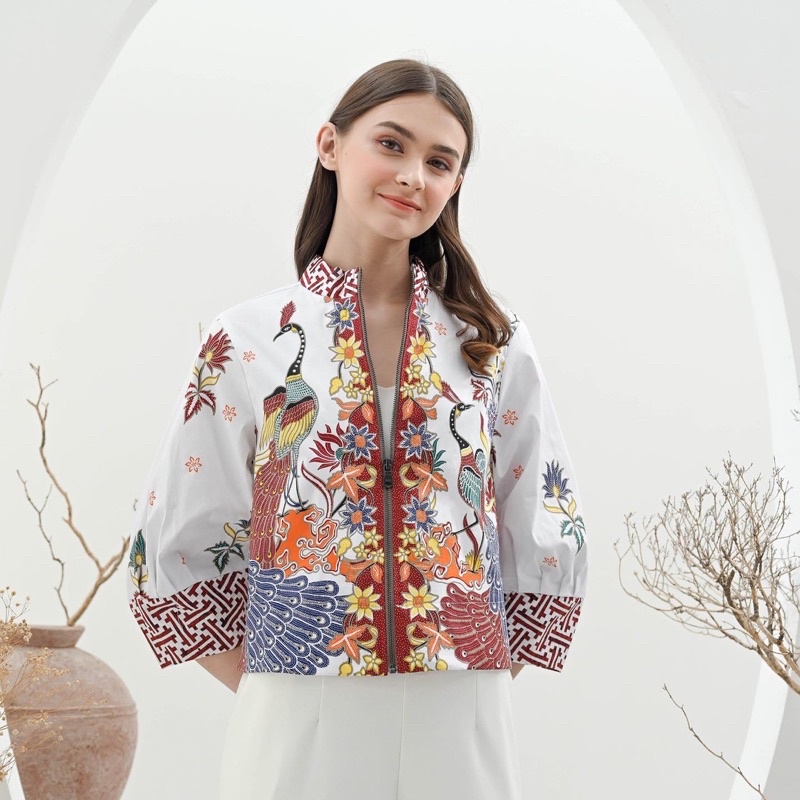 Jaket Batik 135 BBC/ Outer Batik/ Luaran Batik Wanita