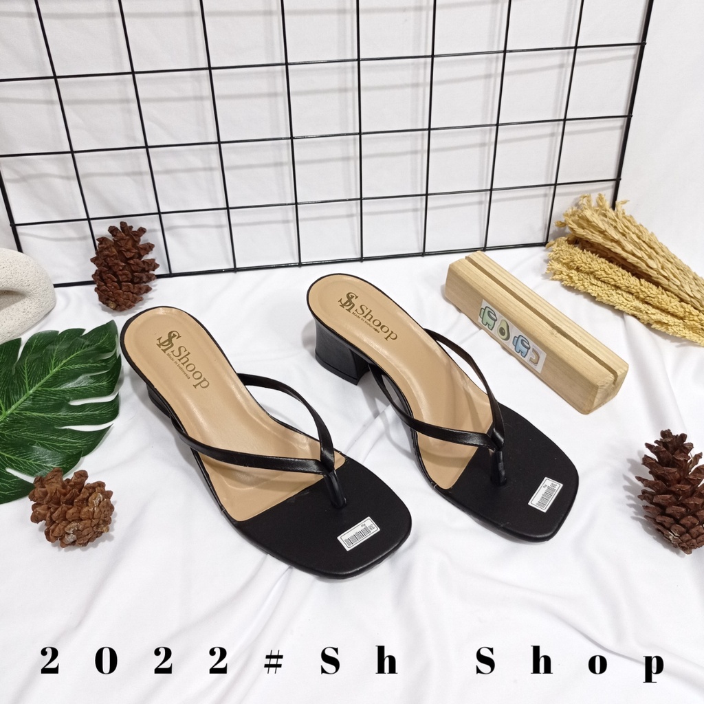 Sendal Heels Wanita Jepit Terbaru Kekinian / Sendal Cewe 2022 Sendal Murah