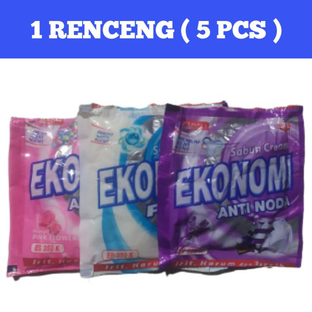 5 PCS SABUN CREAM EKONOMI 350K / SABUN COLEK / 1 RENCENG | Shopee Indonesia