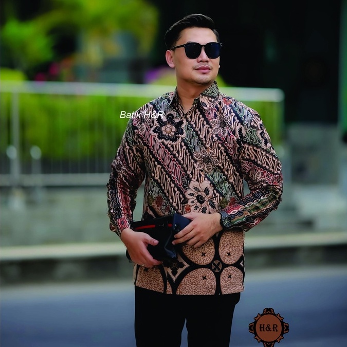 Baju Batik Pria Lengan Panjang Kemeja Batik Pria Batik Premium Kemeja Cowok Batik modern Baju Pria