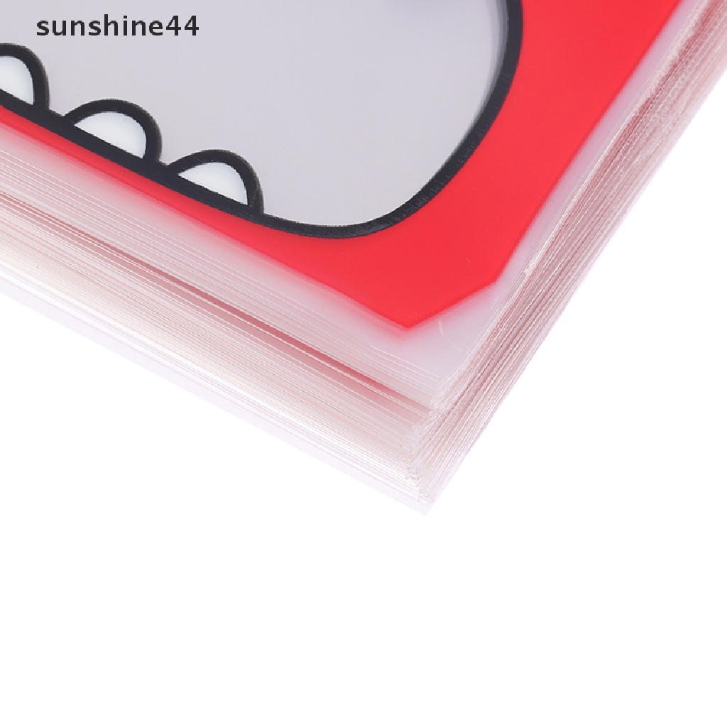 Sunshine 100PCS Kantong Plastik Transparan Dengan Perekat Untuk Permen / Kue Kering