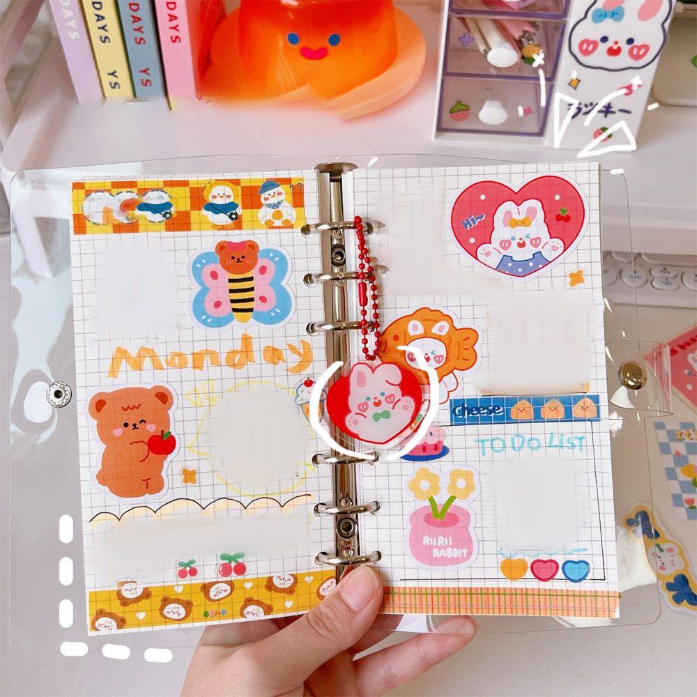 Top Binder Notebook Portable A6 Halaman Dalam Stationery Diary Buku Tangan Akun Diary