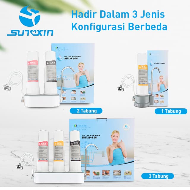 filter air pemurni air keran saringan air pdam tanah / air minum sehat - 1 tabung art