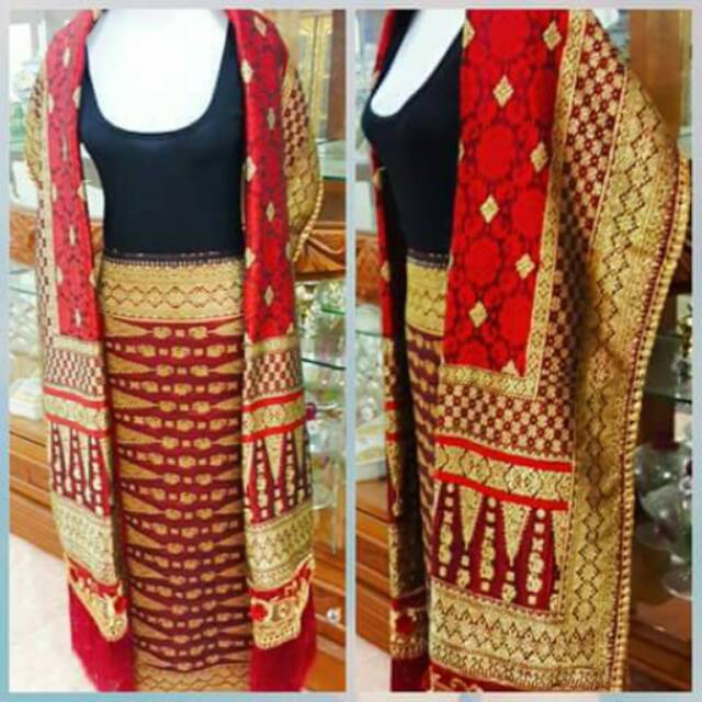 Songket pengantin palembang asli