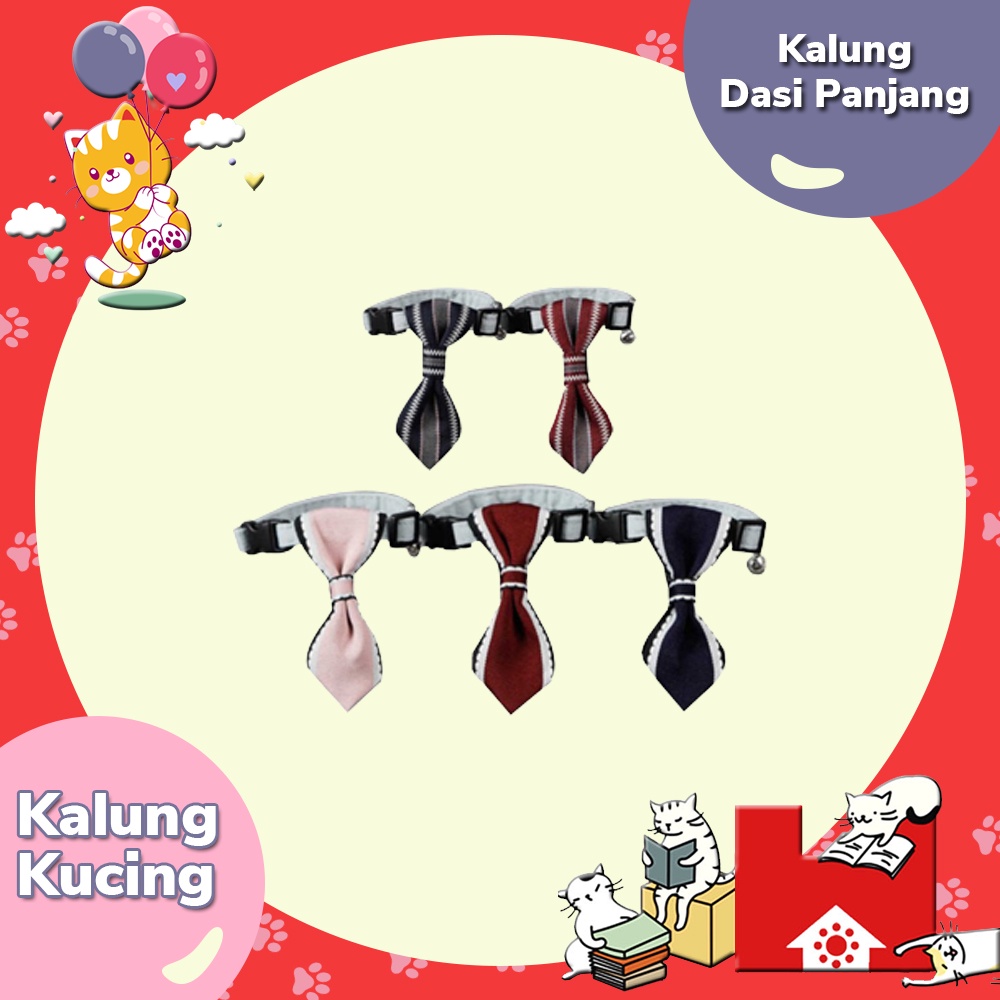 Kalung Dasi Panjang Katun Untuk Anjing/Kucing