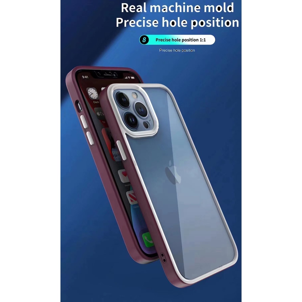 Soft Case Hp Transparan Tahan Goncangan Untuk Iphone 13pro / Max / 11 / 12pro / X / Xs Max / Xr / 7 / 8plus