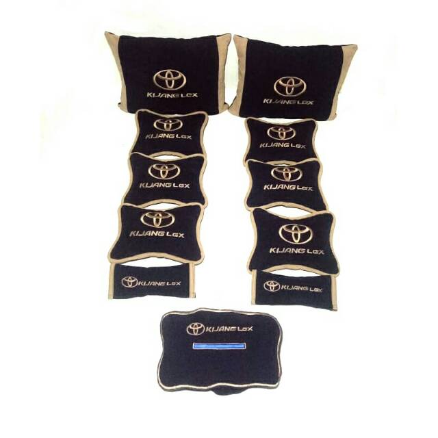 ( 2kg ) Toyota Kijang LGX Bantal aksesoris Custom Hitam krem
