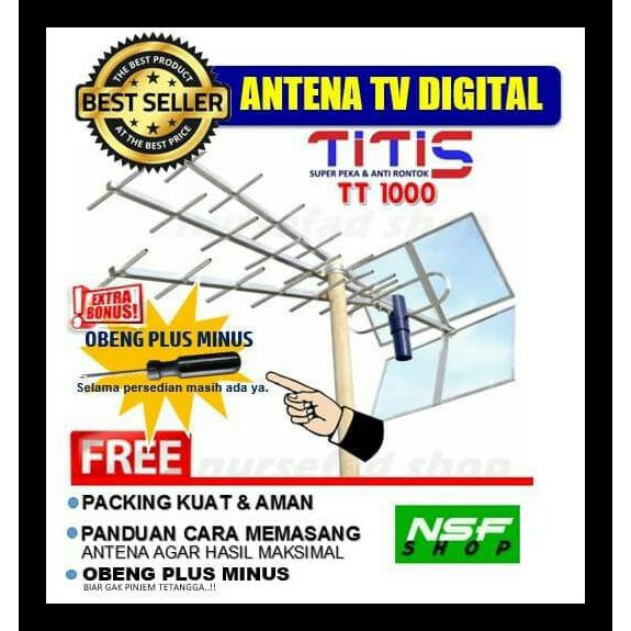 Antena Tv Terbaik / Antena Tv Luar / Antena Titis / Antena Outdoor