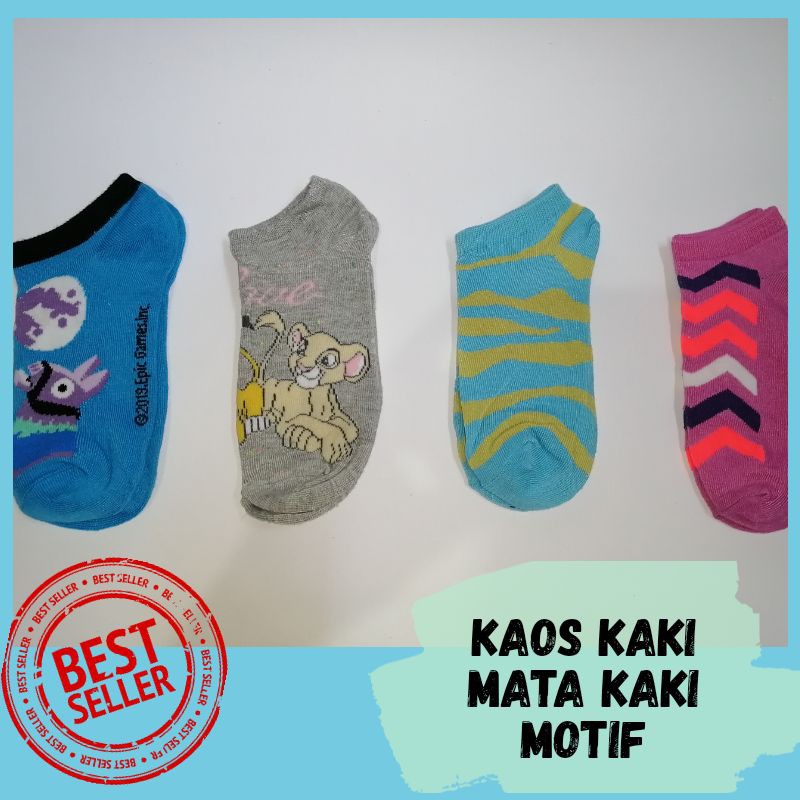 kaos kaki mata kaki motif keren