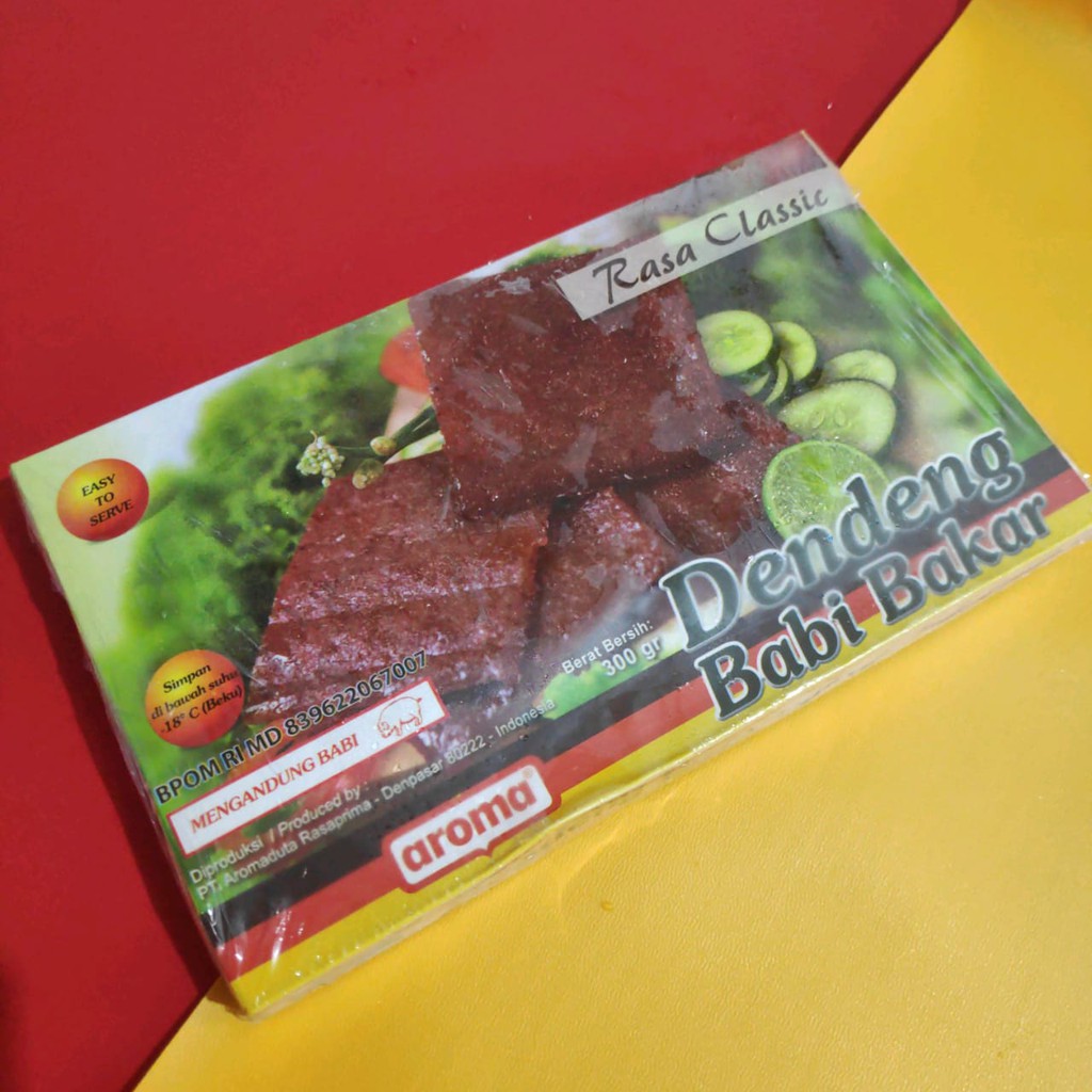 

Dendeng Babi Bakar Classic / Pedas 300 gr AROMA