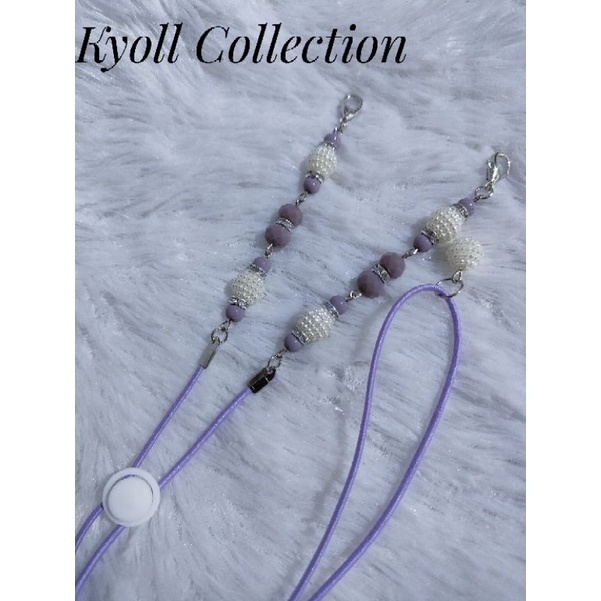 Strap masker hijab 2in1 edisi LiLac / kalung masker / tali masker /strap masker