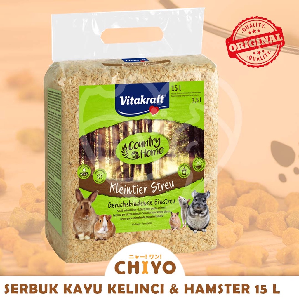 VITAKRAFT SMALL ANIMAL LITTER 15 L [BEDDING HAMSTERS &amp; RABBITS]