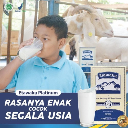 ETAWAKU 200gr - Susu Kambing Etawa &amp; Krim Bubuk ETAWAKU Platinum Original Halal BPOM