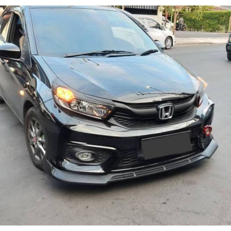 lips bumper honda brio 2012-2020 hitam doff