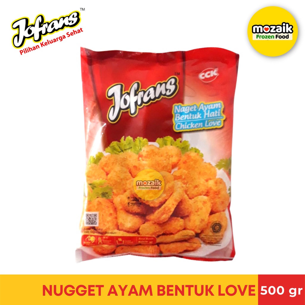 

Jofrans Nugget Ayam Love Frozen Mart Frozen Food Palembang 500gr