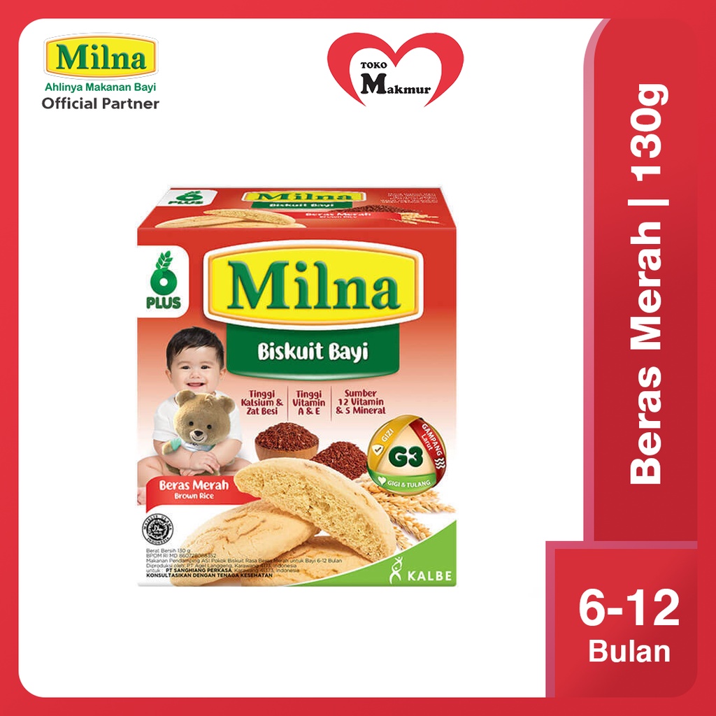 Milna Biskuit 130 Gram / Toko Makmur Online