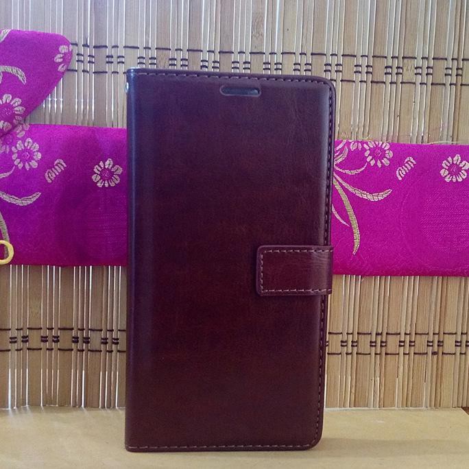 Infinix Note 3 Pro X601 Luxury Leather Wallet Flip Case - BROWN