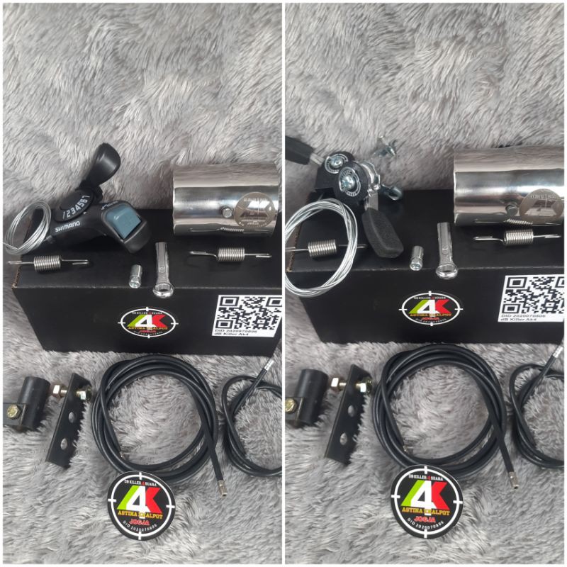 DB Killer Fleksibel/Universal AK4 (Peredam Suara Knalpot Motor) Inlet 50 dan 38 mm