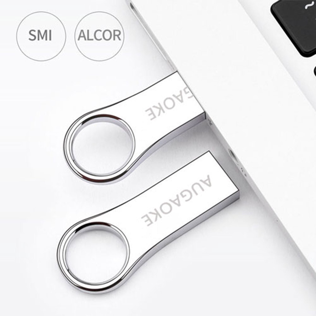 Huluboy Flashdisk USB Plug &amp; Play Bahan Logam Kapasitas 8 / 16 / 32 / 64 / 128GB Untuk Mobil