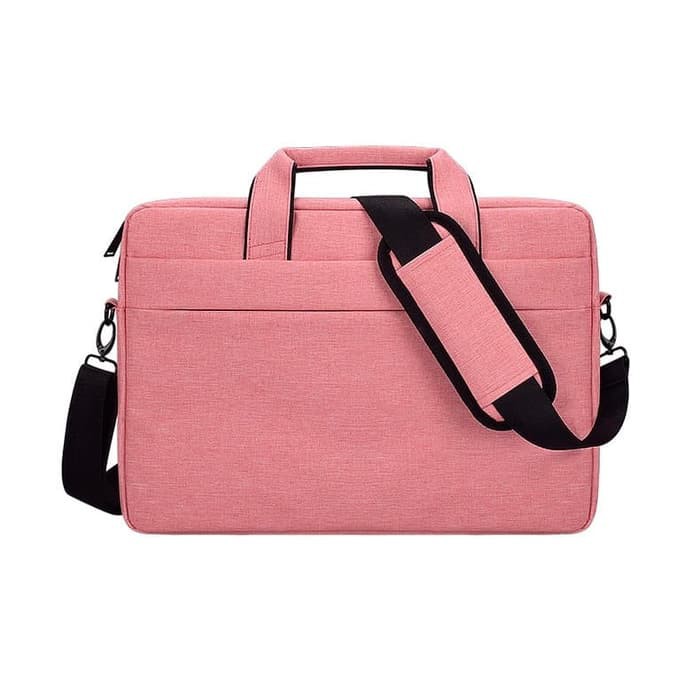 Tas Laptop Softcase Sleve handbag Slempang 15 - 15,4 inch Waterproof - Pink