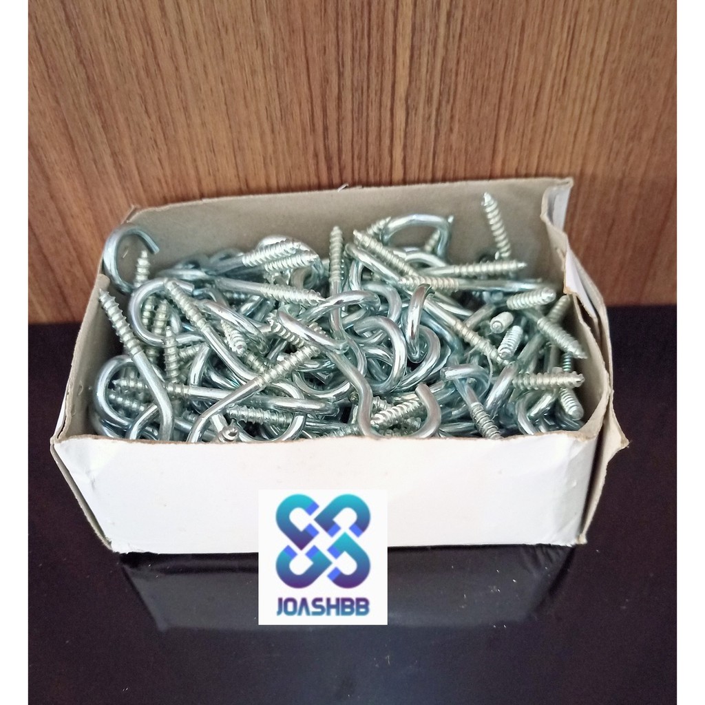 Hak Buka no 6 (4,8 cm) isi 1 gross, kapstok, Gantungan, Sekrup Buka, Tanda tanya