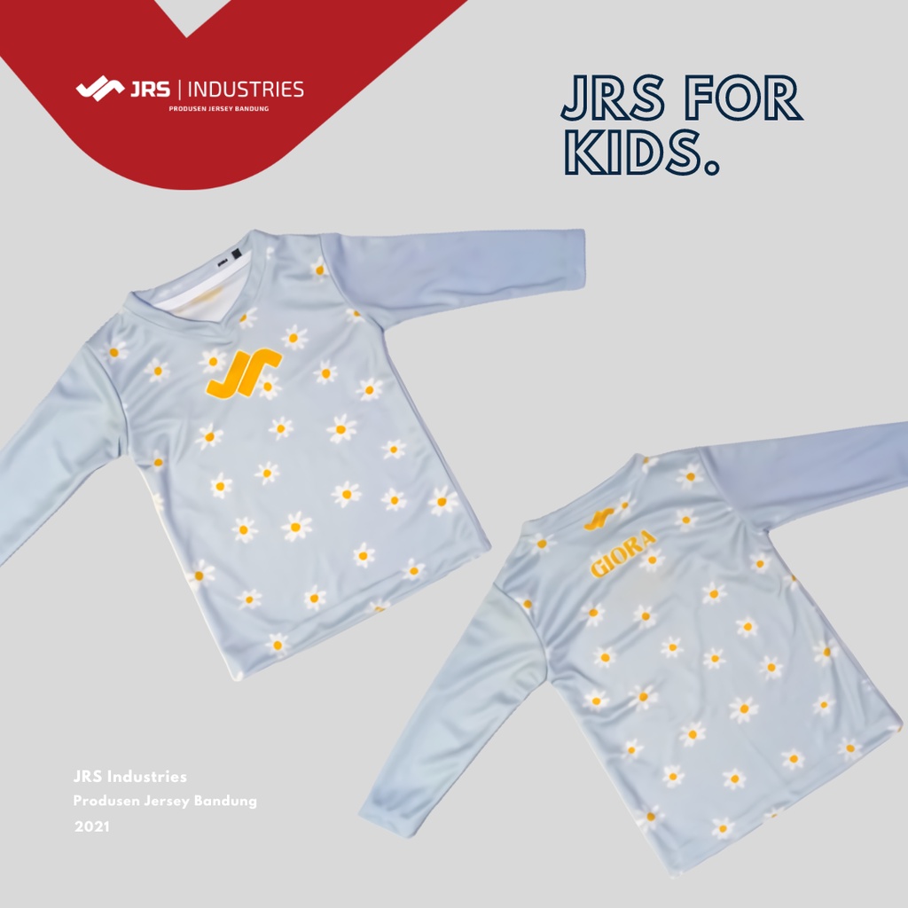 JRS KIDS FLOWER  / Jersey Custom Anak / Jersey Push Bike / Jersey Sepeda