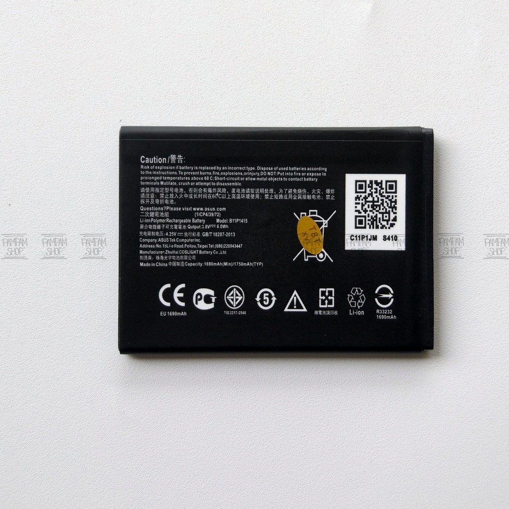 Baterai Asus Zenfone Go 4,5&quot; Inch X014D B11P1428 ZB452KG Original OEM Inci Batre Batrai Battery