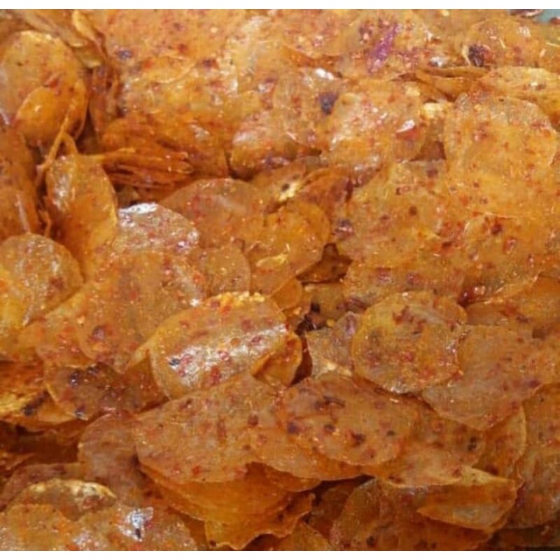 

Kripca/Pikca/Keripik Kaca 1Kg Pedas Aroma Daun Jeruk Super Enak/Beledag Kicimpring/Kripik Beling 1kg/Kirca/Keripik Singkong/Kripik Kaca Kiloan/Pikset/Keripik Kaca Pedas Murah 1 kg