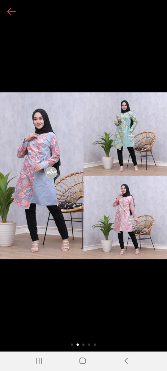 New Tunik Batik Sinaran Soft | Batik Seragam