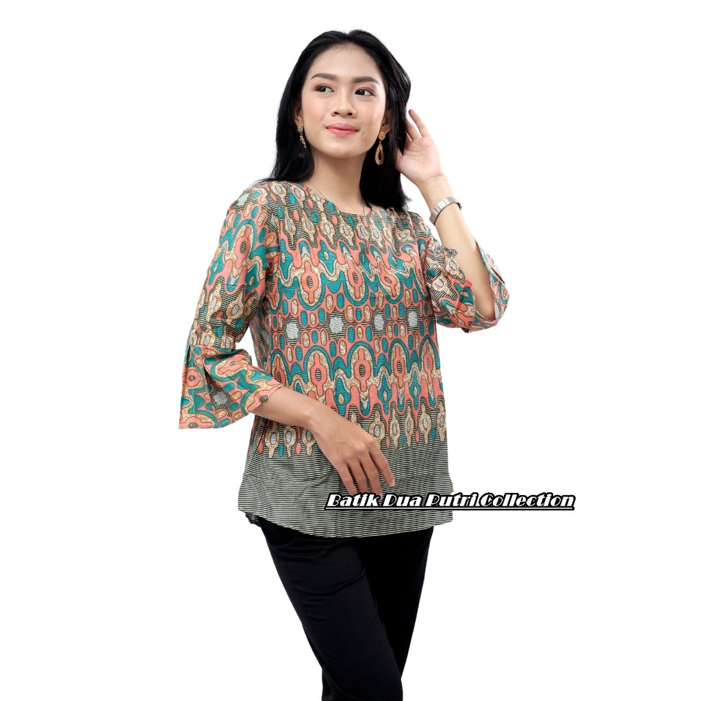 Atasan Batik Wanita Lengan Panjang | Blouse Batik Modern |