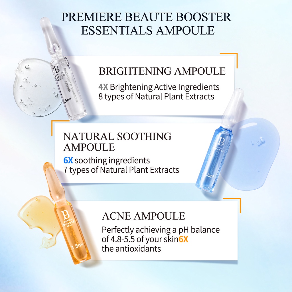 ✨ AKU MURAH ✨ Premiere Beaute Booster Essentials Ampoule Series