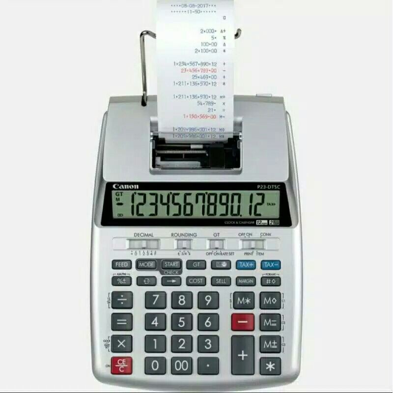 

CANON P23-DTC Printing Calculator Original & Garansi Resmi / Kalkulator Kasir Printer Struk P23