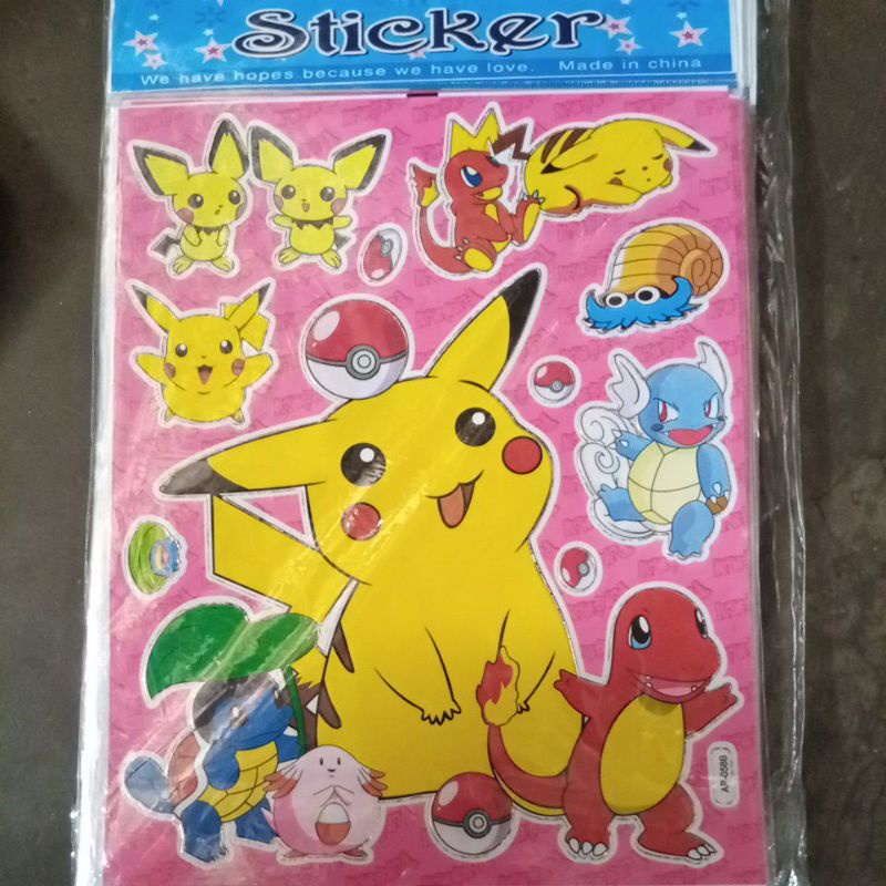 Jual Sticker Anak Karakter Pokemon | Shopee Indonesia