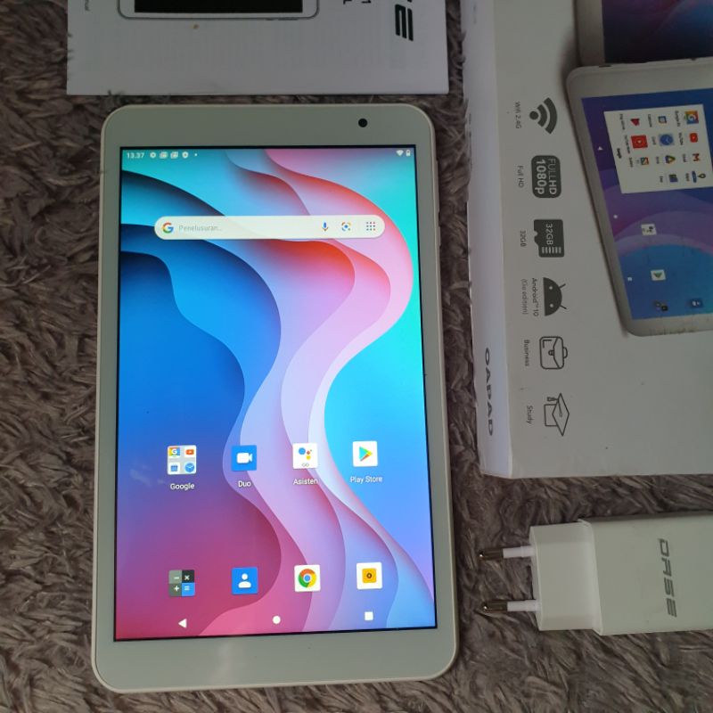 Tablet Oase Oapad 8inch Ram 2gb internal 32gb fulset mulus