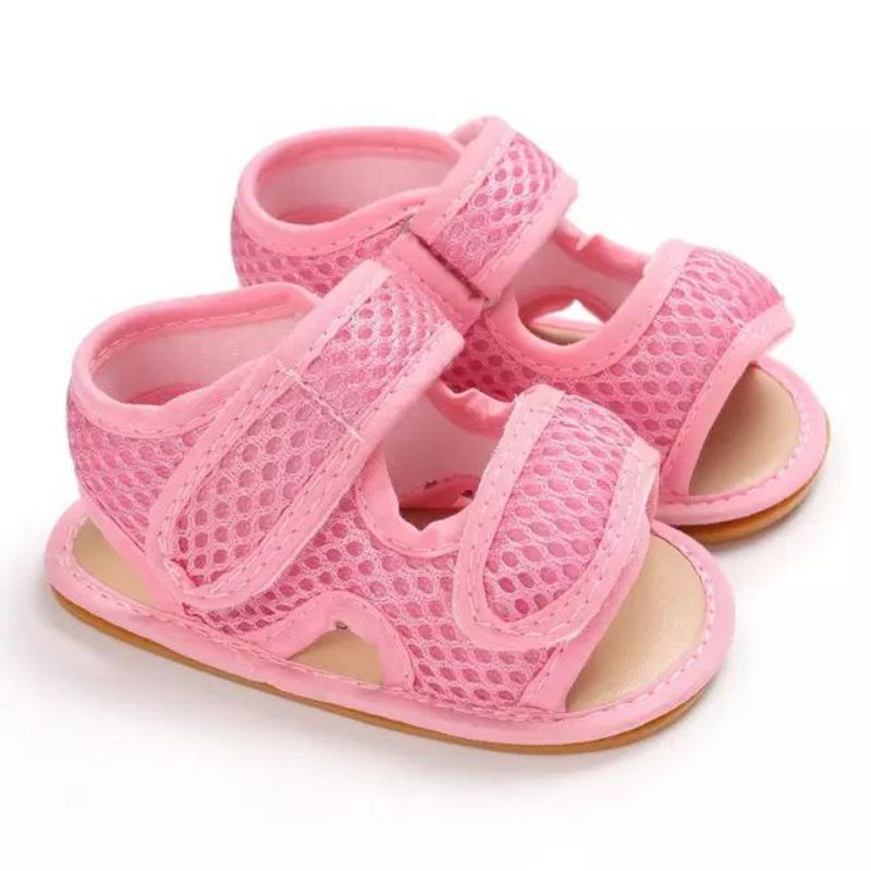 Sandal Bayi Laki Laki Perempuan Umur 0 6 12 14 Sendal Bayi Laki Laki Perempuan 1 Tahun Sepatu Sendal Bayi Laki Laki Perempuan Pink HK006