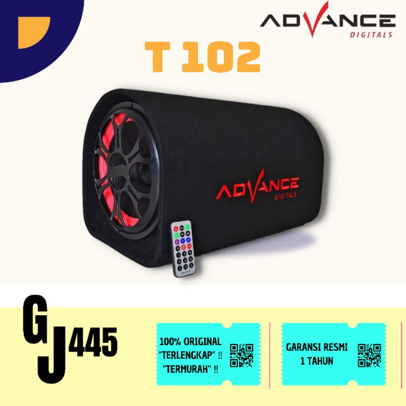 Speaker Bluetooth MP3 6,5 inch Advance T 102BT